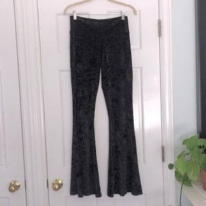 WARRIOR WITHIN BLACK VELVET BELL BOTTOMS